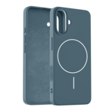 Coverzs iPhone 16 Plus MagSafe siliconen 'slim' hoesje (donkerblauw)
