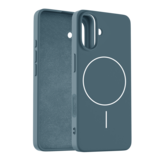 Coverzs iPhone 16 MagSafe siliconen 'slim' hoesje (donkerblauw)