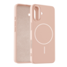 Coverzs Coverzs iPhone 16 Plus MagSafe siliconen  hoesje (lichtroze)