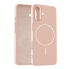 Coverzs Coverzs iPhone 16 MagSafe siliconen  hoesje (lichtroze)