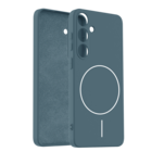 Coverzs Coverzs Samsung Galaxy S24 magSafe siliconen  hoesje (donkerblauw)