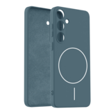 Coverzs Samsung Galaxy S24 magSafe siliconen 'slim' hoesje (donkerblauw)