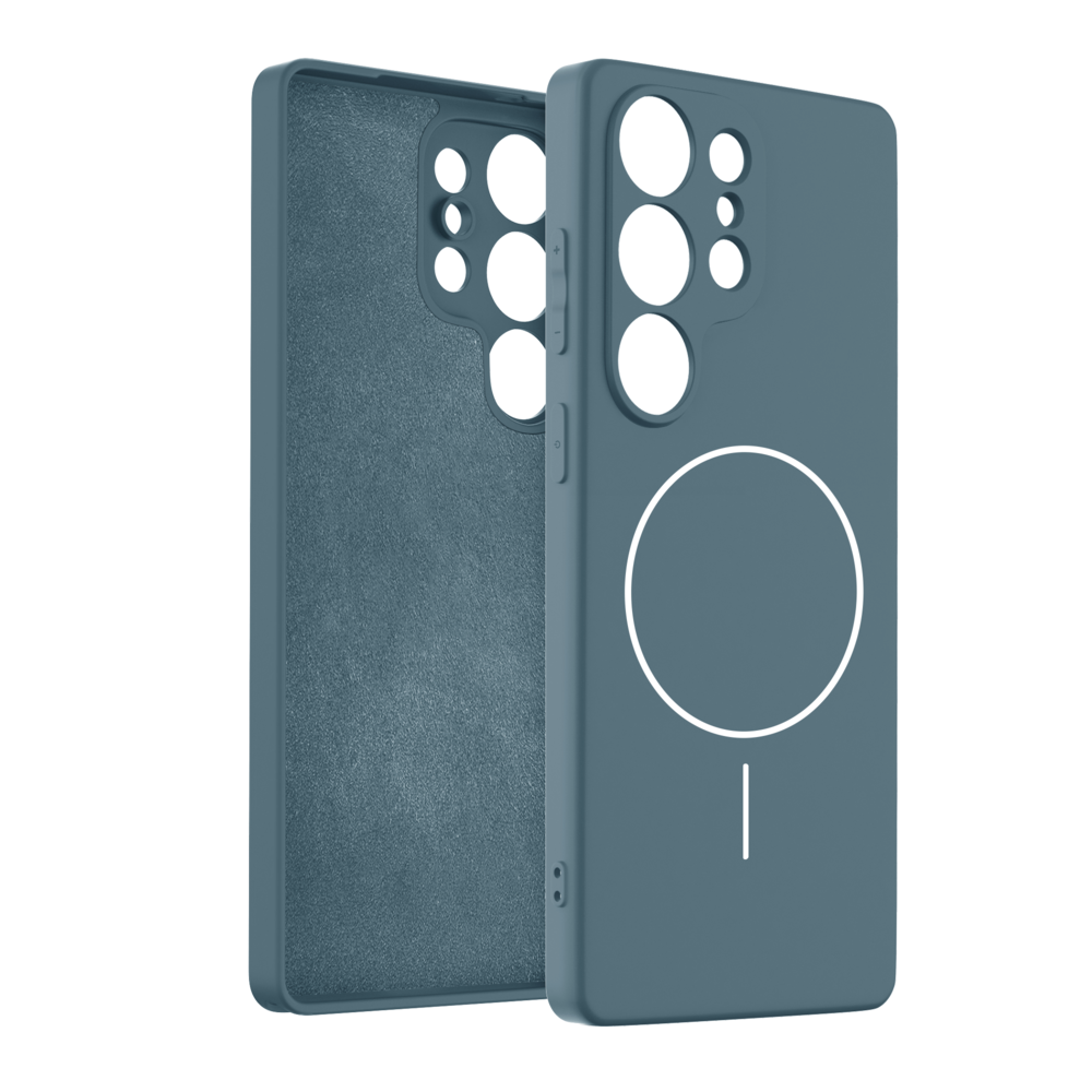 Coverzs Coverzs Samsung Galaxy S24 Ultra magSafe siliconen hoesje (donkerblauw) Coverzs Coverzs Samsung Galaxy S24 Ultra magSafe siliconen hoesje (donkerblauw)