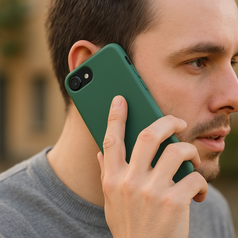 ShieldCase® Shieldcase Siliconen hoesje iPhone SE 2022 (groen)