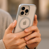 Coverzs Coverzs iPhone 13 Pro clear MagSafe hardcase (zilver) Coverzs Coverzs iPhone 13 Pro clear MagSafe hardcase (zilver)