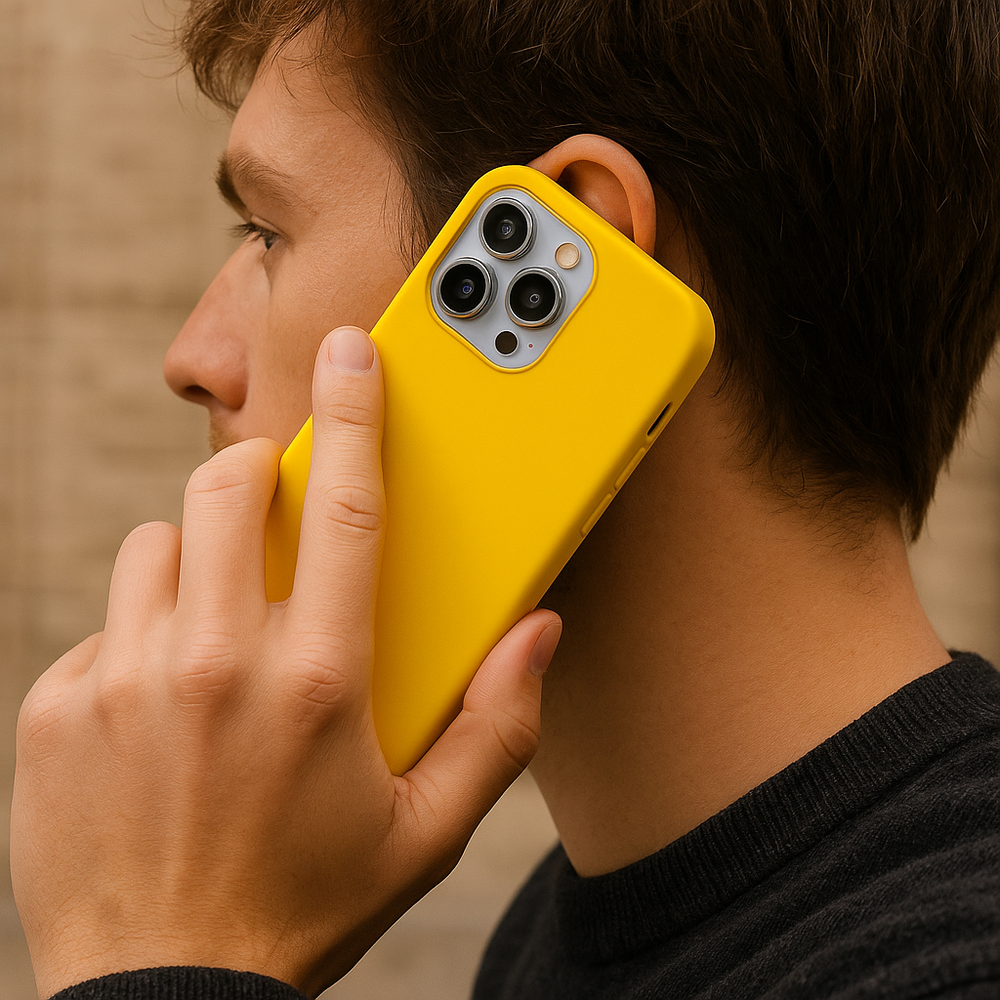 Ceezs Ceezs iPhone Xr hoesje siliconen Geel