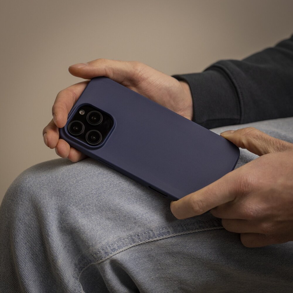 Ceezs Ceezs iPhone 15 Pro Max hoesje siliconen (donkerblauw)