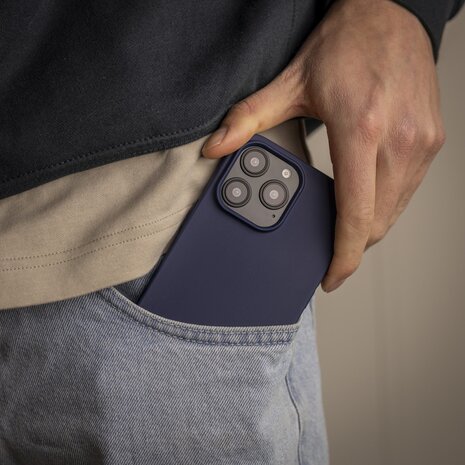 Ceezs Ceezs iPhone 13 hoesje siliconen (donkerblauw)