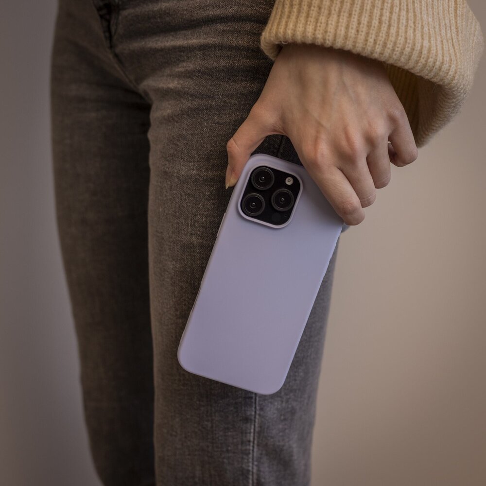 Ceezs Ceezs iPhone 13 Hoesje siliconen (Lavendel)