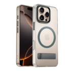 Coverzs Coverzs iPhone 16 Pro MagSafe hardcase met standaard (grijs)