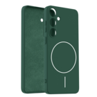 Coverzs Coverzs Samsung Galaxy S24 Plus magSafe siliconen  hoesje (donkergroen)