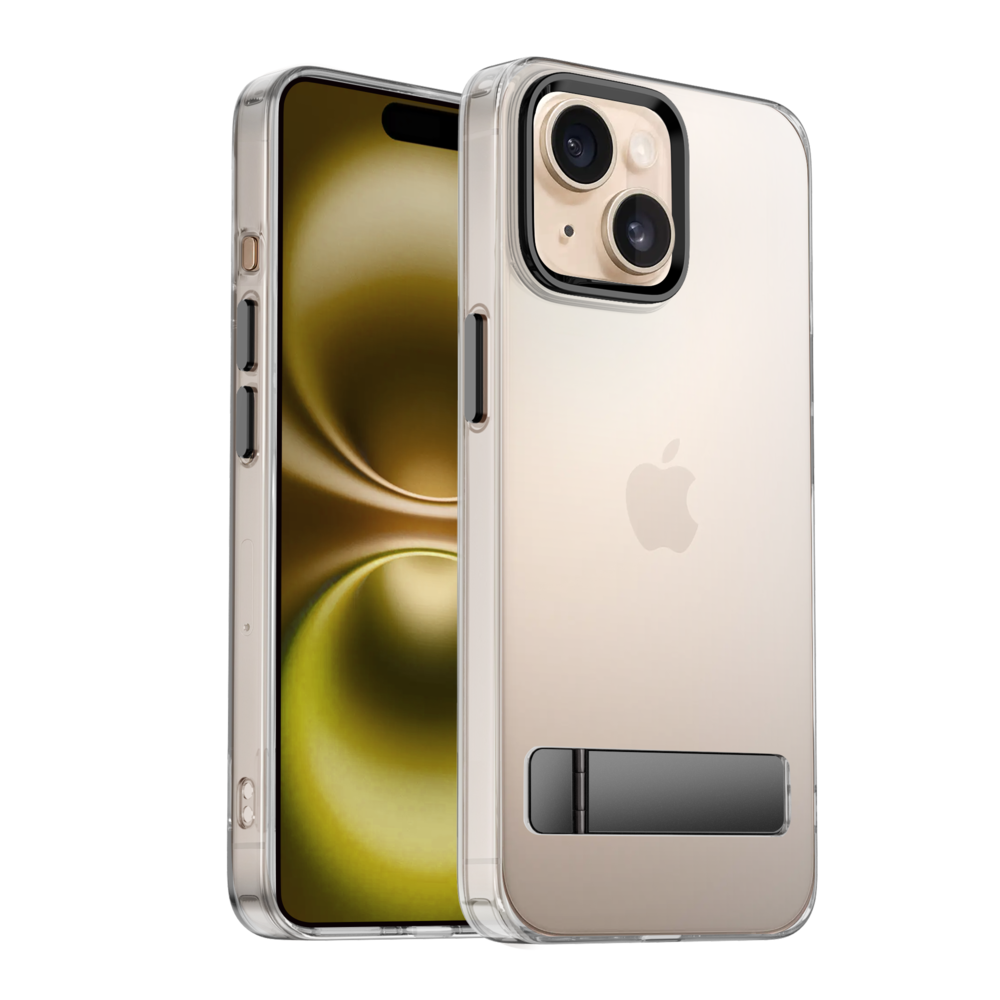 Coverzs Coverzs iPhone 13 MagSafe hardcase met standaard (zwart) Coverzs Coverzs iPhone 13 MagSafe hardcase met standaard (zwart)