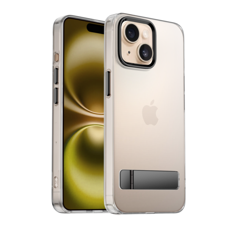 Coverzs Coverzs iPhone 13 MagSafe hardcase met standaard (zwart) Coverzs Coverzs iPhone 13 MagSafe hardcase met standaard (zwart)