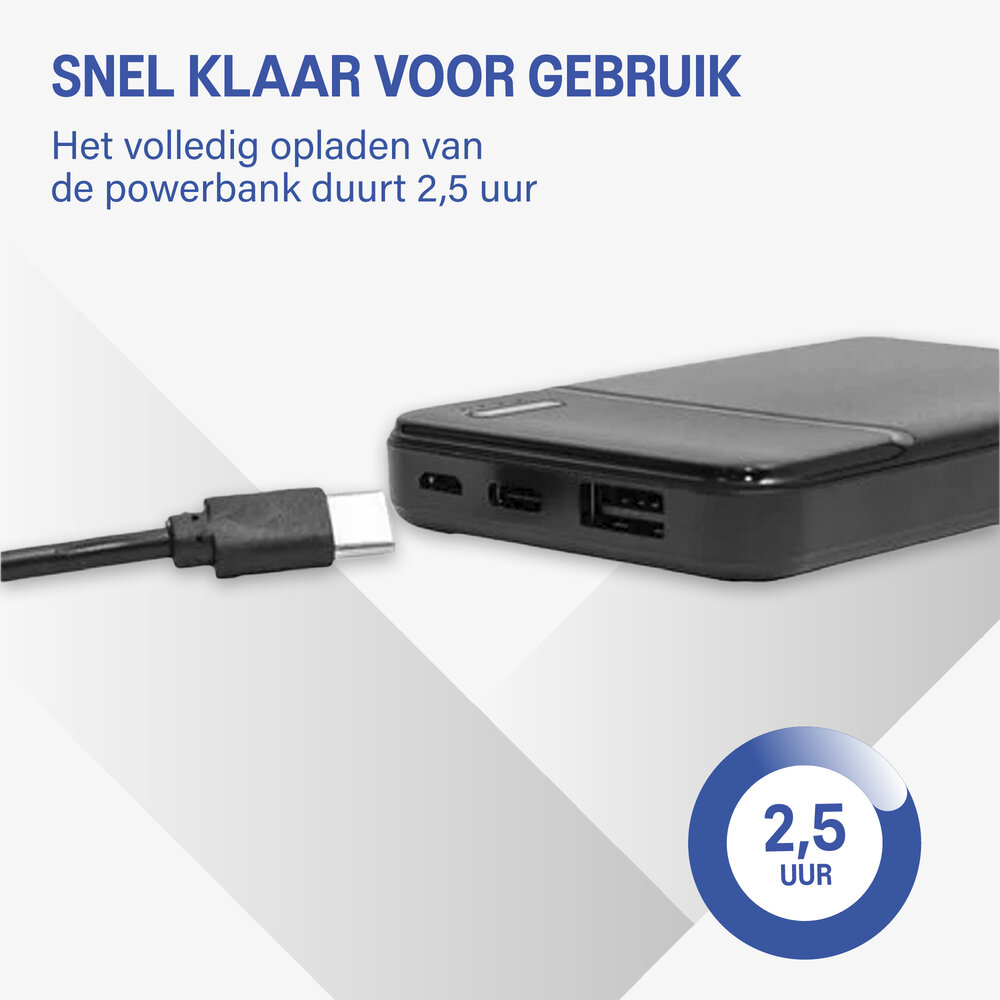 Coverzs Coverzs Ultradunne 5.000 mAh powerbank (zwart) Coverzs Coverzs Ultradunne 5.000 mAh powerbank (zwart)