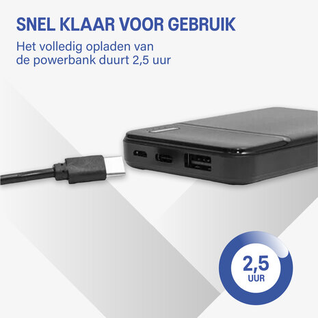 Coverzs Coverzs Ultradunne 5.000 mAh powerbank (zwart) Coverzs Coverzs Ultradunne 5.000 mAh powerbank (zwart)