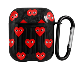 ShieldCase® Heart Eyes Apple Airpods case (zwart) ShieldCase® Heart Eyes Apple Airpods case (zwart)