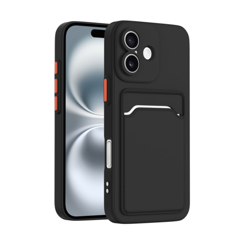 ShieldCase® ShieldCase iPhone 17 Back cover met pasjeshouder (zwart) ShieldCase® ShieldCase iPhone 17 Back cover met pasjeshouder (zwart)