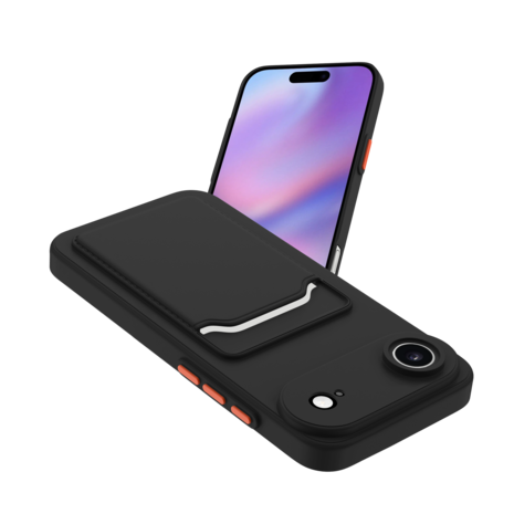 ShieldCase® ShieldCase iPhone Air Back cover met pasjeshouder (zwart) ShieldCase® ShieldCase iPhone Air Back cover met pasjeshouder (zwart)