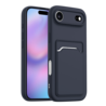 ShieldCase® ShieldCase iPhone Air siliconen hoesje met pasjeshouder (donkerblauw)