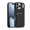 ShieldCase® ShieldCase iPhone 17 Pro siliconen hoesje met pasjeshouder (zwart)