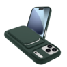 ShieldCase® ShieldCase iPhone 17 Pro siliconen hoesje met pasjeshouder (donkergroen)