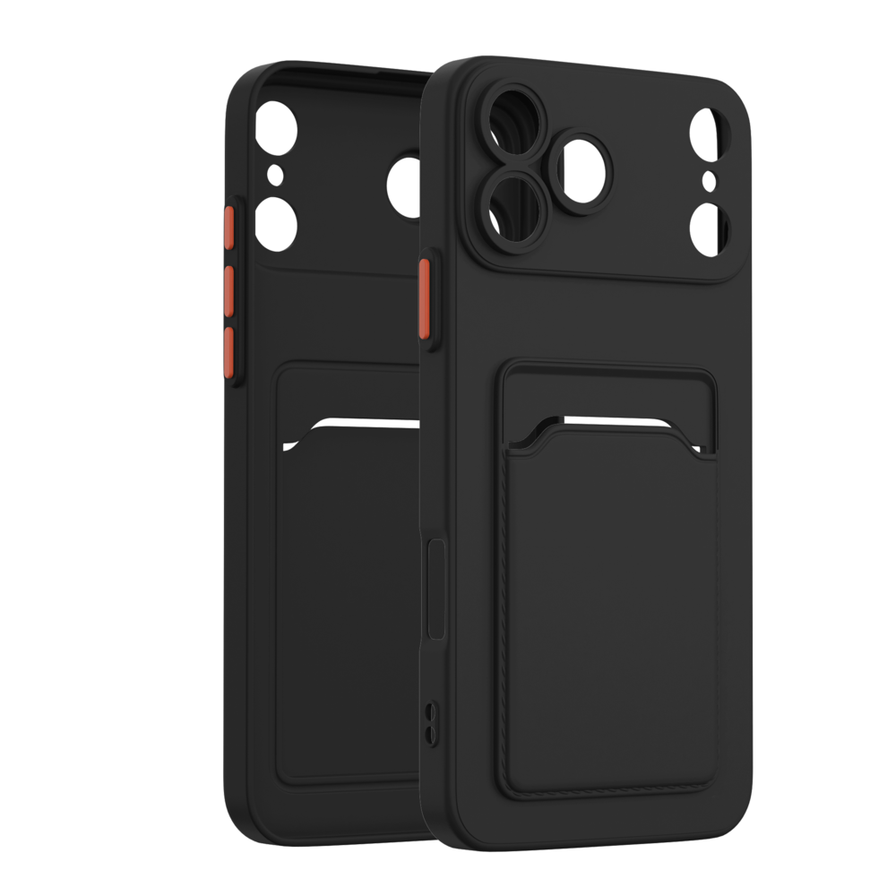 ShieldCase® ShieldCase iPhone 17 Pro Back cover met pasjeshouder (zwart) ShieldCase® ShieldCase iPhone 17 Pro Back cover met pasjeshouder (zwart)