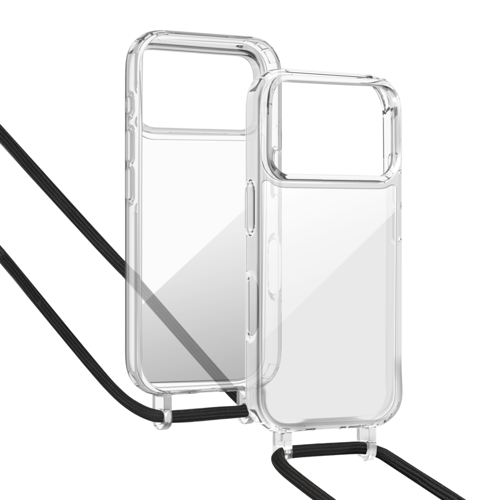 ShieldCase® ShieldCase iPhone 17 Pro Shock case met koord (transparant) ShieldCase® ShieldCase iPhone 17 Pro Shock case met koord (transparant)