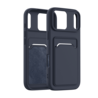 ShieldCase® ShieldCase iPhone 17 Pro Max siliconen hoesje met pasjeshouder (donkerblauw)