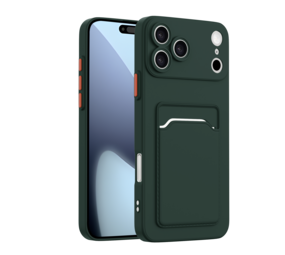 ShieldCase® iPhone 17 Pro Max Back cover met pasjeshouder (donkergroen) ShieldCase® iPhone 17 Pro Max Back cover met pasjeshouder (donkergroen)