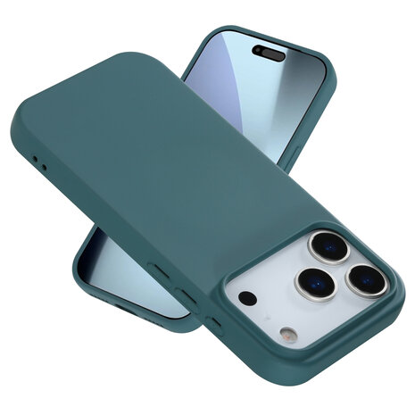 ShieldCase® ShieldCase iPhone 17 Pro siliconen hoesje (donkergroen)
