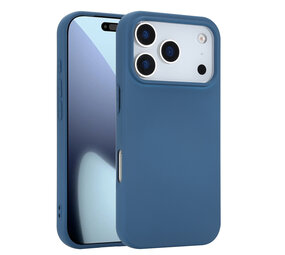 ShieldCase® iPhone 17 Pro siliconen hoesje (donkerblauw)