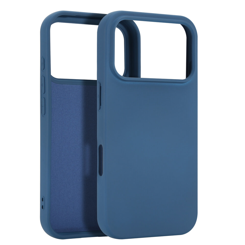 ShieldCase® ShieldCase iPhone 17 Pro siliconen hoesje (donkerblauw)