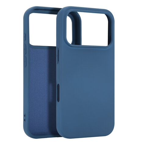 ShieldCase® ShieldCase iPhone 17 Pro siliconen hoesje (donkerblauw)