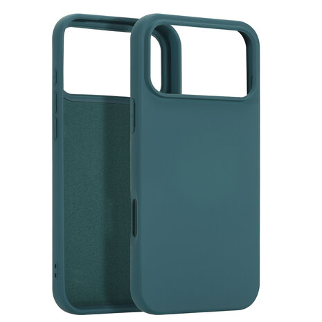 ShieldCase® ShieldCase iPhone 17 Pro Max siliconen hoesje (donkergroen)