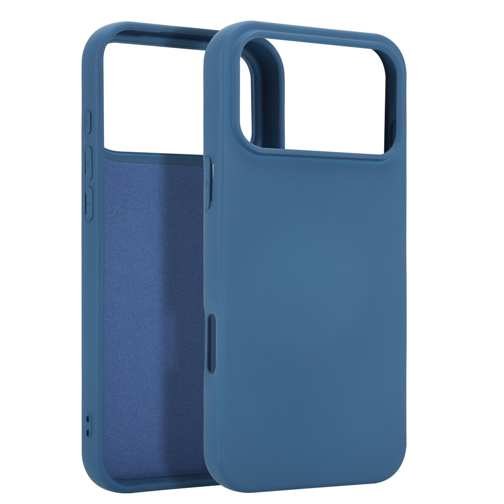 ShieldCase® ShieldCase iPhone 17 Pro Max siliconen hoesje (donkerblauw)