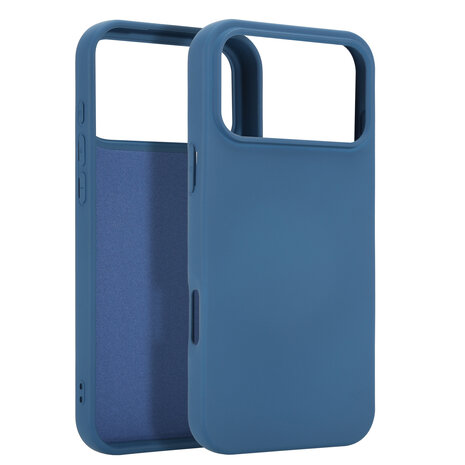 ShieldCase® ShieldCase iPhone 17 Pro Max siliconen hoesje (donkerblauw)