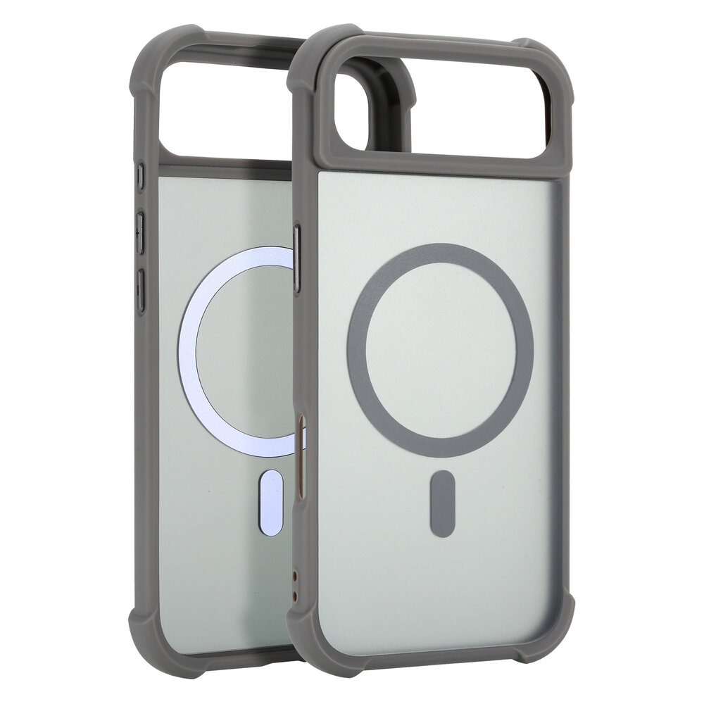 Coverzs Coverzs iPhone Air matte shock case met MagSafe (grijs)