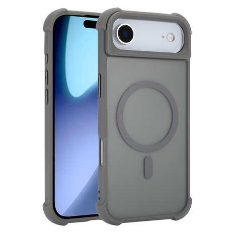 Coverzs Coverzs iPhone Air matte shock case met MagSafe (grijs)