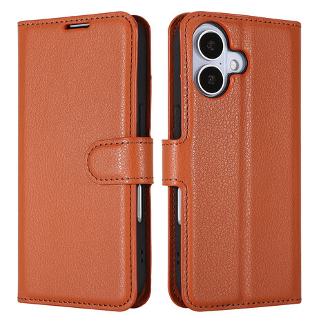 ShieldCase® ShieldCase iPhone 17 Bookcase (bruin) ShieldCase® ShieldCase iPhone 17 Bookcase (bruin)