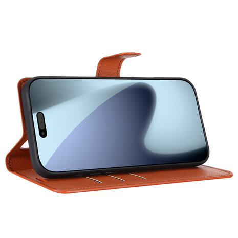 ShieldCase® ShieldCase iPhone 17 Pro Max Bookcase (bruin) ShieldCase® ShieldCase iPhone 17 Pro Max Bookcase (bruin)