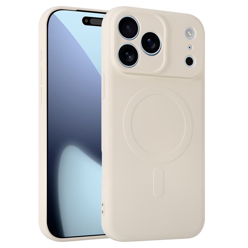 ShieldCase® ShieldCase iPhone 17 Pro Max Siliconen MagSafe back cover (beige)