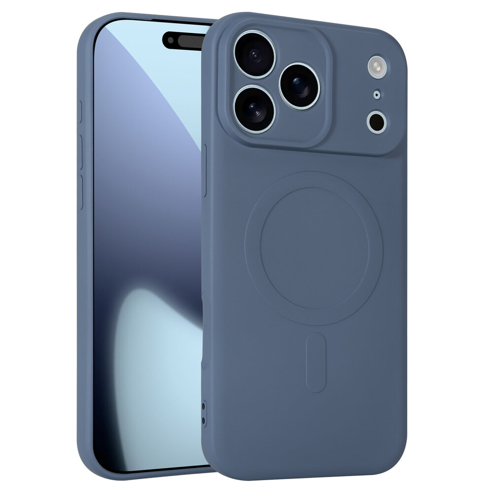 ShieldCase® ShieldCase iPhone 17 Pro Max Siliconen MagSafe back cover (grijs)