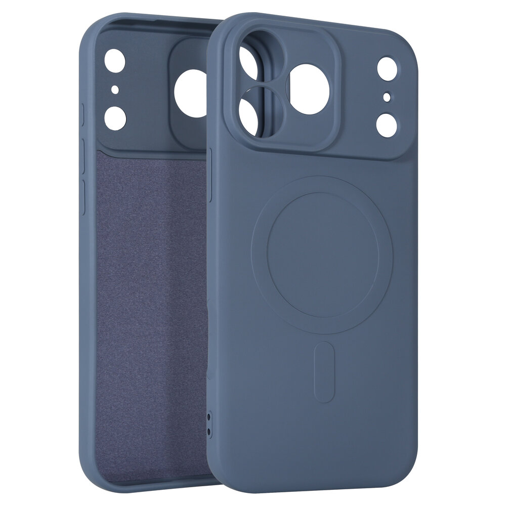 ShieldCase® ShieldCase iPhone 17 Pro Max Siliconen MagSafe back cover (grijs)