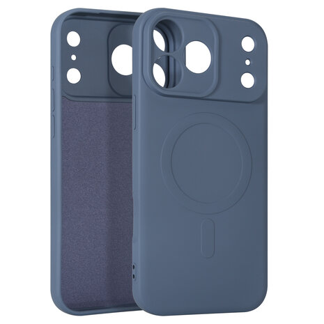 ShieldCase® ShieldCase iPhone 17 Pro Max Siliconen MagSafe back cover (grijs)