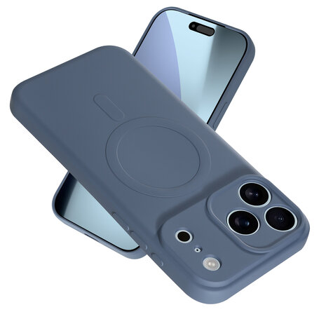 ShieldCase® ShieldCase iPhone 17 Pro Max Siliconen MagSafe back cover (grijs)