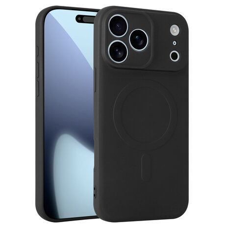 ShieldCase® ShieldCase iPhone 17 Pro Max Siliconen MagSafe back cover (zwart)