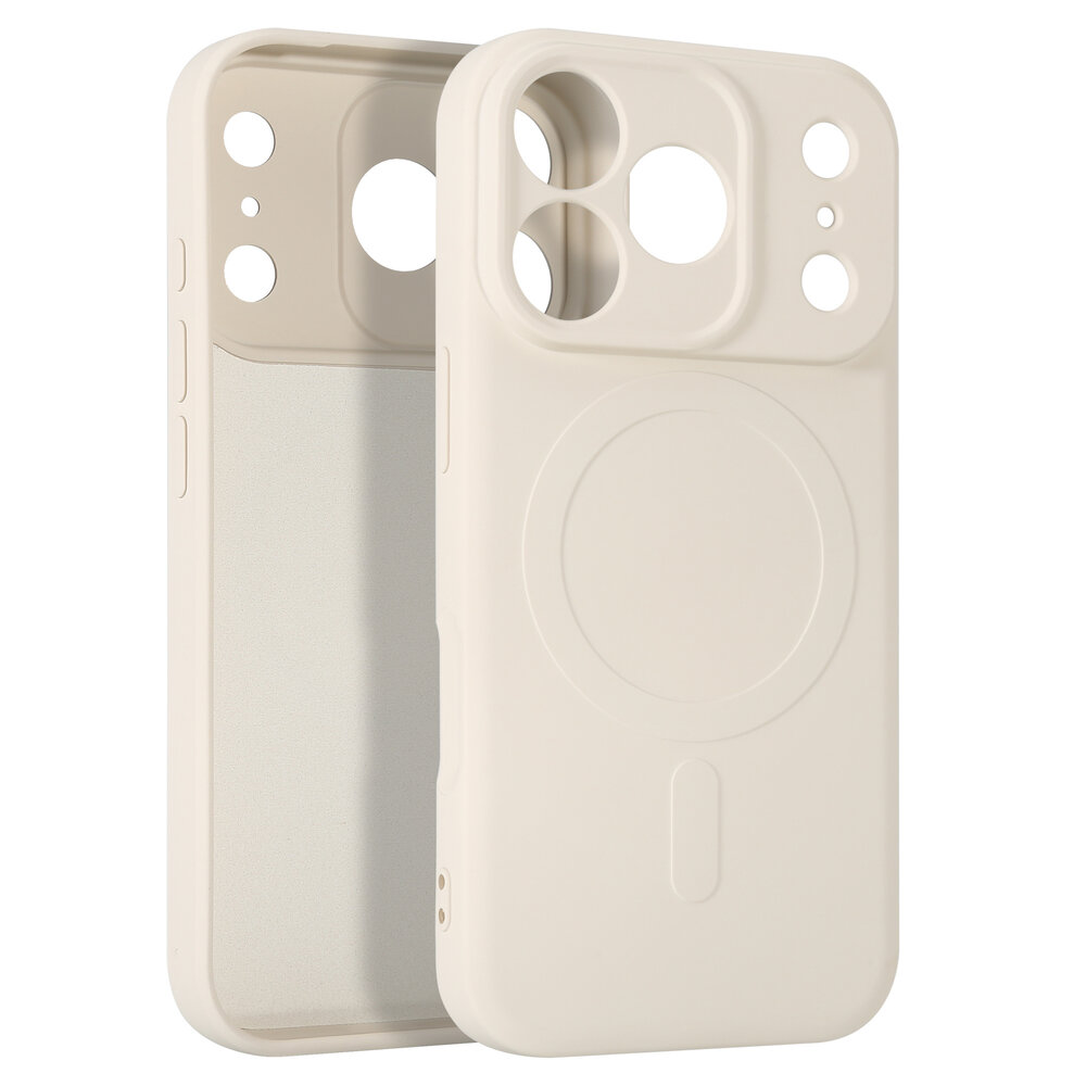 ShieldCase® ShieldCase iPhone 17 Pro Siliconen MagSafe back cover (beige)