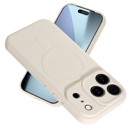 ShieldCase® ShieldCase iPhone 17 Pro Siliconen MagSafe back cover (beige)