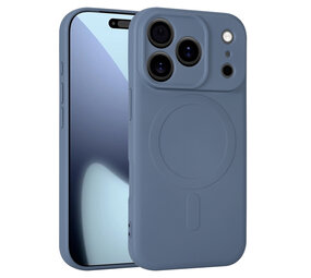 ShieldCase® iPhone 17 Pro Siliconen MagSafe back cover (grijs)