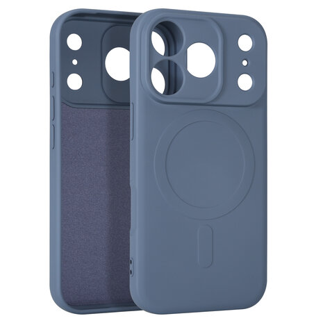 ShieldCase® ShieldCase iPhone 17 Pro Siliconen MagSafe back cover (grijs)